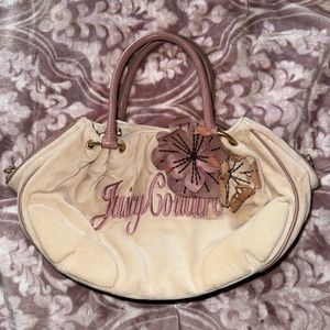 Vintage pink and cream Juicy Couture bag